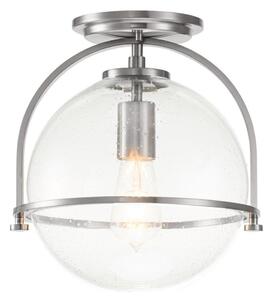 Quintiesse QN-SOMERSET-F-C-BN - Lampada da soffitto SOMERSET 1xE27/60W/230V, finitura cromo satinato