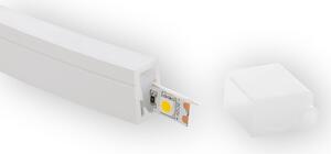 Profilo Neon SFLEX 12x20, curvatura laterale per strisce LED, grado di protezione IP20, adatto per strisce fino a 11 mm, lunghezza 5 metri