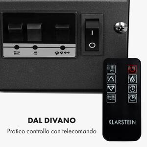 Klarstein Studio 1 - Camino elettrico, 1000/2000 W, LED, 10-30 °C, timer settimanale