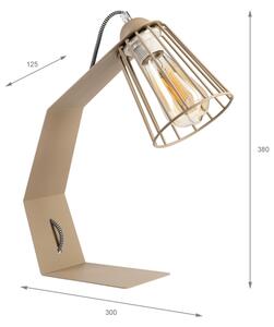 Lampada da tavolo NANDO 1xE27/15W/230V beige
