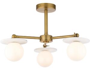Endon 120036 - Lampadario a stelo CERCHIO 3xG9/5W/230V ottone