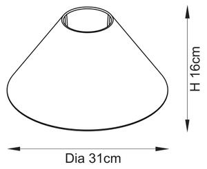 Endon 119972 - Lampada da tavolo AVEBURY 1xE27/10W/230V ottone/grigio