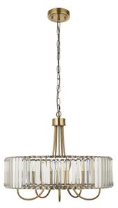 Endon 119610 - Lampadario a catena VISCONTI 5xE14/6W/230V in ottone