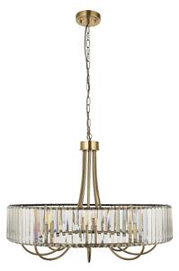 Endon 119611 - Lampadario a catena VISCONTI 8xE14/6W/230V ottone