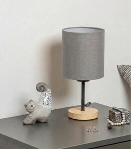 Brilagi - Lampada da tavolo NUBILA WOOD 1xE27/25W/230V rovere/nero/grigio chiaro