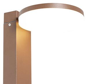 Lampada da esterno in piedi marrone ruggine 80 cm con LED IP44 - Esmee