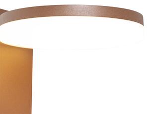 Lampada da esterno moderna in piedi marrone ruggine 50 cm con LED IP44 - Esmee