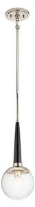Quintiesse QN-MARILYN-MP-Lampadario su asta MARILYN 1xE27/60W/230V cromo lucido/nero