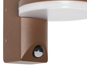 Lampada da parete per esterni marrone ruggine con sensore di movimento LED IP54 - Esmee