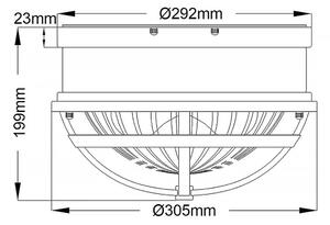 Quintiesse QN-TOLLIS-F-NBR - Plafoniera TOLLIS 2xE27/40W/230V dorata