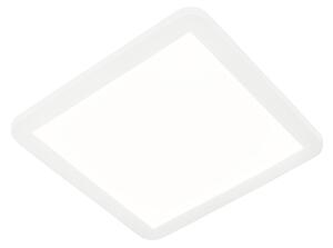 Plafoniera quadrata bianca 30cm dimmerabile LED 3 stati IP44 - STEVE