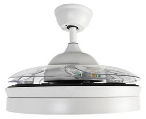 Ventilatore da soffitto bianco con telecomando incluso LED - Xiro