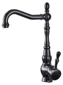 Miscelatore per lavabo, da montare a incasso, monocomando, colore nero