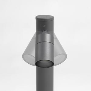 Lampione esterno grigio acciaio inox 45 cm regolabile IP44 - SOLO