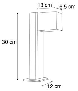 Lampada da esterno intelligente in piedi antracite 30 cm IP44 con Wifi GU10 - Baleno