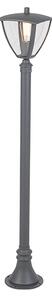 Lampione esterno moderna grigio scuro 136,5 cm - PLATAR