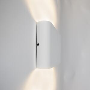 Lampada da parete moderna per esterno bianca 17,5 cm con LED IP65 - Batt