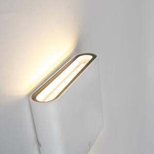 Lampada da parete moderna per esterni bianca 11,5 cm incluso LED - Batt