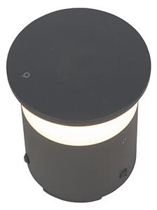 Lampada da esterno moderna grigio scuro con LED - Bar