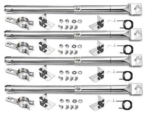 Bruciatore per barbecue a gas da 31 cm a 45 cm, bruciatori in acciaio inossidabile regolabili