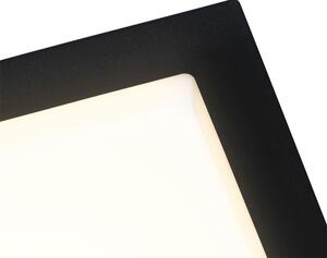 Plafoniera moderna quadrata nera LED IP44 - LYS