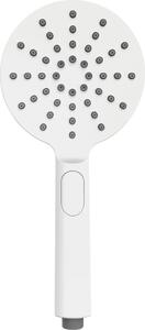 WENKO Soffione doccia DESIGN Bianco Ø 12 cm Doccia a mano Universale Spa Benessere