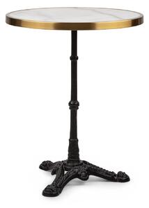 Blumfeldt Patras Lux - Tavolino da bistro con tre gambe d'appoggio, piano in marmo O: 57,5 cm, altezza: 72 cm