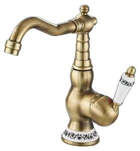 Miscelatore per lavabo, da montare a parete, monocomando, modello compatto