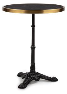 Blumfeldt Patras Lux - Tavolino da bistro con tre gambe d'appoggio, piano in marmo O: 57,5 cm, altezza: 72 cm