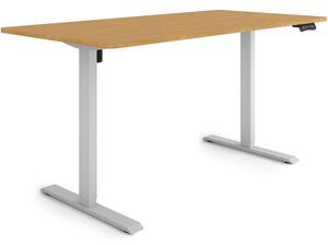ESMART Germany ETX-121GBA 160 x 80 cm Decorazione in bambù Scrivania ergonomica in piedi/seduta Regolabile elettricamente in altezza in modo continuo 73,5 - 123,5 cm 3x memoria Promemoria attività Avvio/arresto graduale Montaggio rapido