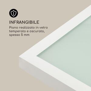 Blumfeldt Pamplona Extension tavolo da giardino 180 x 83 cm max. alluminio vetro bianco