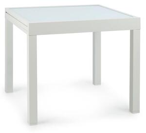 Blumfeldt Pamplona Extension tavolo da giardino 180 x 83 cm max. alluminio vetro bianco