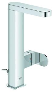 Miscelatore per lavabo Grohe Plus, dimensione L, con erogatore estraibile, gruppo di scarico con asta di trazione, cromo, 1 pezzo