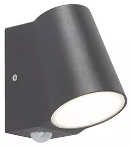 Lampada da esterno antracite con sensore di movimento incl. LED - Uma