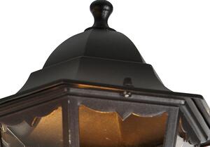 Lanterna da esterno nera 220 cm 3 luci IP44 - Avana