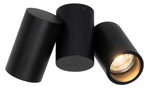 Faretto design nero a 2 luci orientabile - MICHAEL
