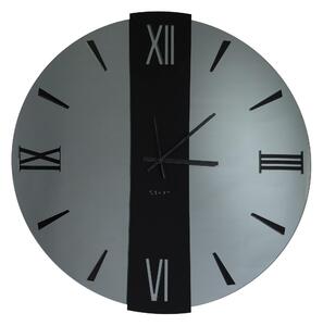 Orologio Da Muro 45 cm Struttura, � uno specchio nero fum� Diametro 45 cm lancette in metallo numeri colore nero a rilievo , l'orologio specchio