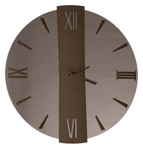 Orologio Da Muro 45 cm Struttura, � uno specchio Ramato Diametro 45 cm lancette in metallo numeri colore BRONZO-CORTEN a rilievo , l'orologio specchio