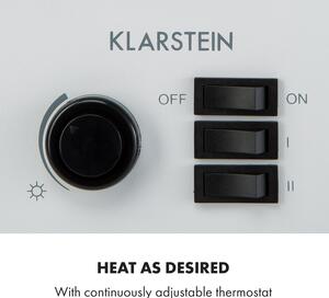 Klarstein Leoben - Camino elettrico, 900/1800 W, termostato, PanoramaView