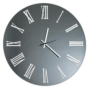 Orologio Da Muro 60 cm Struttura, � uno specchio Nero Fume' SIRIO SMALL Diametro 45 cm lancette in metallo numeri colore Bianco a rilievo , l'orologio specchio