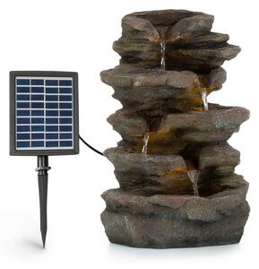 Blumfeldt Stonehenge, fontana solare, illuminazione a LED, poliresina, batteria agli ioni di litio