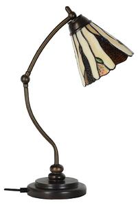 Lampada da tavolo Tiffany Clayre & Eef Ø 27x51 cm Vetro beige