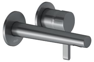 Keuco EDITION 400 Miscelatore monocomando per lavabo DN 15, da incasso Sporgenza 187 mm cromo nero spazzolato 51516130201