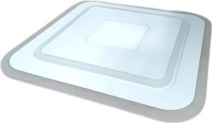LEDVANCE ORBIS Saddie SMART+ WiFi apparecchio 50x50cm, plafoniera LED dimmerabile per interni, 32W, temperatura colore da 2700 a 6500K, 3400 lumen, 2 moduli LED RGB, design a pannello, bianco