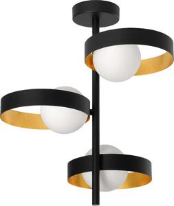 LEDVANCE DECOR Memphis plafoniera, nero/oro, con base G9 per una facile sostituzione della sorgente luminosa, può essere dotata di una lampada singola o intelligente, classe di protezione IP20