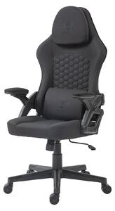 Sedia da gioco Deltaco DC130 in rete morbida nera (GAM-180)
