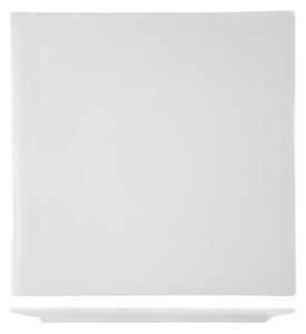 Piatto quadro Lastra in porcellana bianca 38 cm