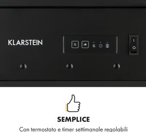 Klarstein Caminetto elettrico Bormio S 950/1900W Termostato Timer settimanale