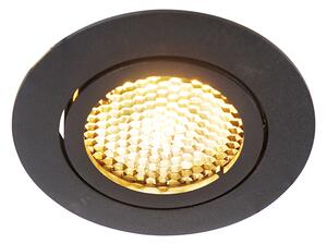Faretto da incasso smart nero con WiFi GU10 regolabile - Ude Honey