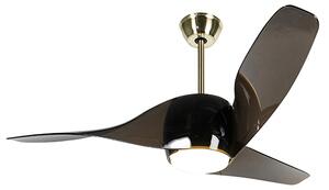 Ventilatore da soffitto in ottone con telecomando incluso LED - Sirocco 50